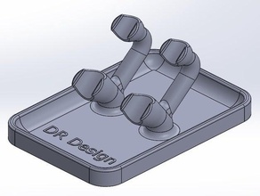oralb brushes base twin dr design brushbase brushholder holder oral-b toothbrush 3d print model - Mito3D