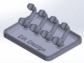 oralb brushes base fourfold dr design brushbase brushholder holder oral-b toothbrush 3d print model - Mito3D