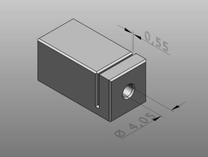 ptfe 4mm coupeur de 0 à 5mm la lame L'imprimante 3d L'impression cutter tube coupe-tube 3d print model - Mito3D