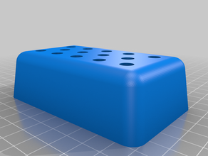 toll bit holder organizer 1 4 shank bits 3d print model - Mito3D