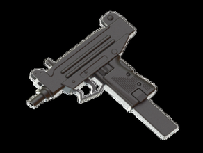 micro uzi prop cosplay arma la pistola l'arma 3d print model - Mito3D