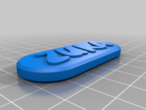 cane zuka tag su misura 3d print model - Mito3D