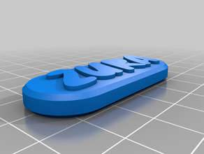 zuka tag customized 3d print model - Mito3D