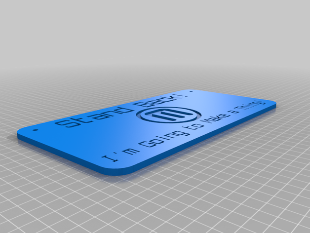 new sign customized 3D print model - Mito3D