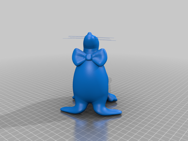 loose seal wiskers whiskers 3D print model - Mito3D