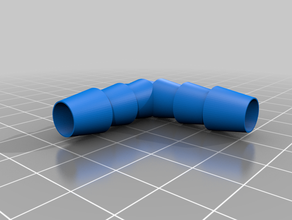 hose connector 2x9 1x5 customized 3d print model - Mito3D