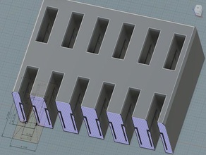 smooth-fit usb organizer 3d print model - Mito3D