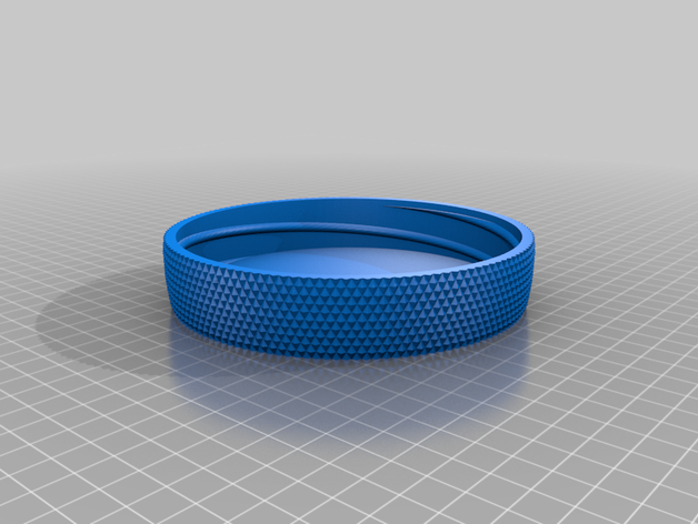 my customized container knurled lid 13 mm high 3D print model - Mito3D