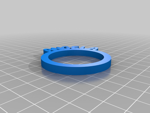 anel de guardanapo angela personalizado 3d print model - Mito3D