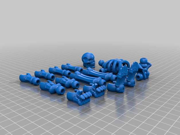snap skeleton dragonclips snapon 3D print model - Mito3D