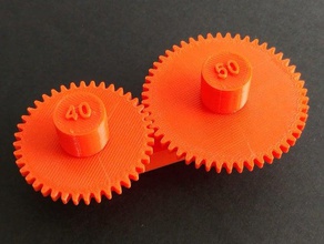 engranaje perfil evolvente gear technology 3d print model - Mito3D