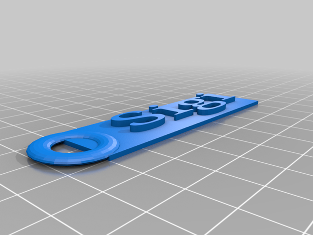 8cm namensschild sigi 3D print model - Mito3D