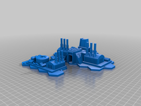 weapons plant hexes 3d print model - Mito3D