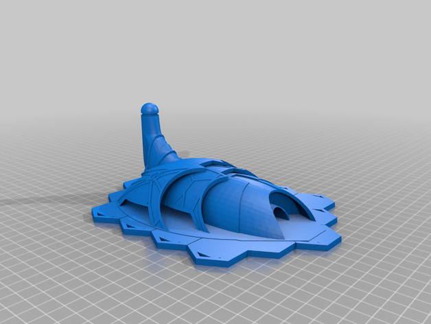 temple zod hq building 3D print model - Mito3D