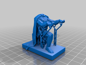 low poly vader pen holder treesupport remix 3d print model - Mito3D