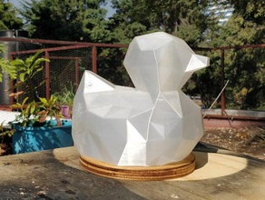 ducky düşük poli kauçuk 3d print model - Mito3D