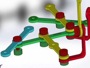 multi-articulado multi-objetivo 2 articular modularidade multifunção de suporte juntos 3d print model - Mito3D