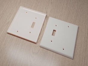 duplex single switch cover electrical 3d print model - Mito3D