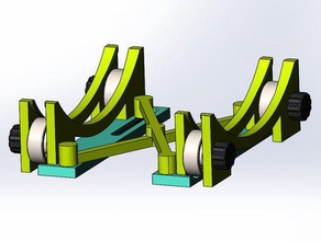 auto-alinhamento ajustável largura de spool titular usando 608 rolamentos rolamento filamento 3d print model - Mito3D
