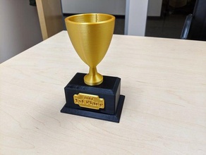 trophy - 1st place statue base cup 3d print model - Mito3D