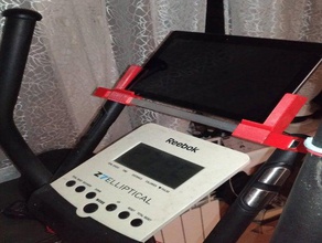 cross trainer tablet mount holder 3d print model - Mito3D
