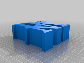 mi personalizados variable palabra escultura personalizado 3d print model - Mito3D