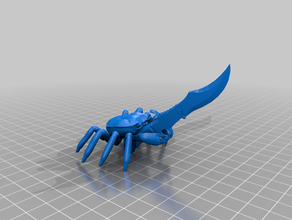 crustacean crab knife wildshape 3d print model - Mito3D