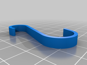 s hook 10 mm kitchen rail rod 3d print model - Mito3D