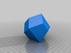 trapezo-rhombic dodecahedron 3d print model - Mito3D