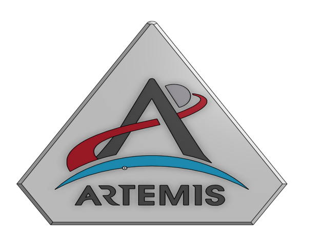 artemis logo 3D print model - Mito3D