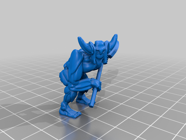 Affen-Dämon Dämon 3D print model - Mito3D