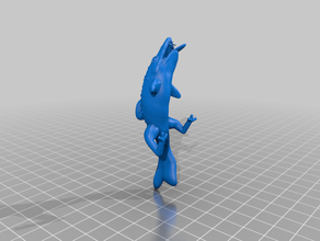 poisson grenouille créature la du de modèle modèles l'eau 3d print model - Mito3D