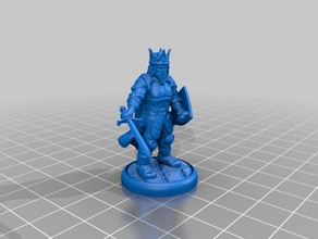 28mm roi fondé 28mmscale 3dprintable le mdn miniature de jeu chevalier figurine swordman wargaming 3d print model - Mito3D