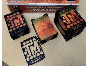 terraforming mars card holder - single stack v1 rhz product terrarforming 3d print model - Mito3D