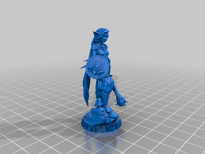 hembra firbolg druida no molestar dnd mini miniatura dungeons dragons en tablero de la mesa 3d print model - Mito3D