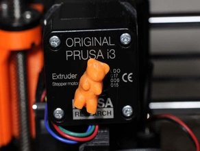 gummi bear asse indicatori di rotazione estrusore indicatore prusa i3 3d print model - Mito3D