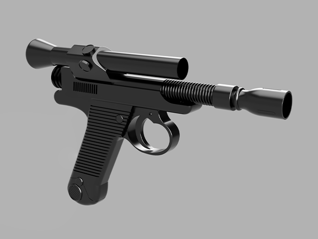 cara duna blaster - mandalorianas de dl-44 pistola 3D print model - Mito3D