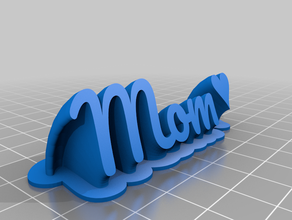 mom kundengebundene 3d print model - Mito3D