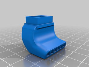 5015-fan duct fab-Kanal Teil Lüfter 3d print model - Mito3D