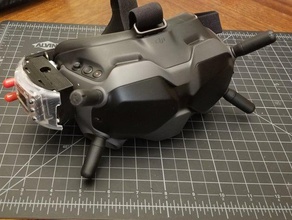 analog alıcı adaptörü v1 kasa dji In gerçek dijital gözlük sistem fatshark yağ köpekbalığı racedayquads rdq tork uruav 3d print model - Mito3D