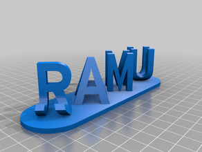 ram janu personalizado 3d print model - Mito3D