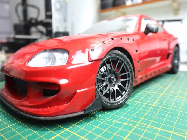 supra mk4 1 10 scale complete body kit ali creality ender 3 hobby wheels rc car toyota 3D print model - Mito3D