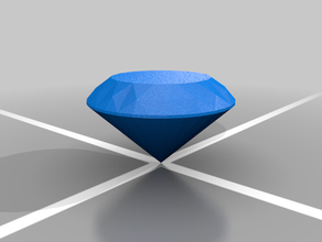 simple diamond diamonds 3d print model - Mito3D