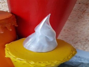 fiamma di una candela vaso modalità la decorazione 3d print model - Mito3D