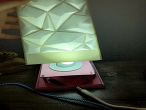 crinkle lampada personalizzabile faretto led base la 3d print model - Mito3D