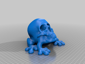 jakes kurbağa kafatası 3d print model - Mito3D
