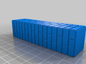 brick pillar model railway wall 3d print model - Mito3D