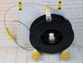 wall mount martusha filament system spool holder 3d print model - Mito3D