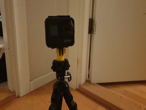 mount gopro standard camera hero 7 3d print model - Mito3D