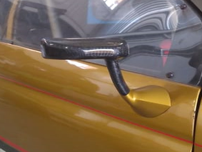 racing prototype aerodynamic side mirror 3d print model - Mito3D